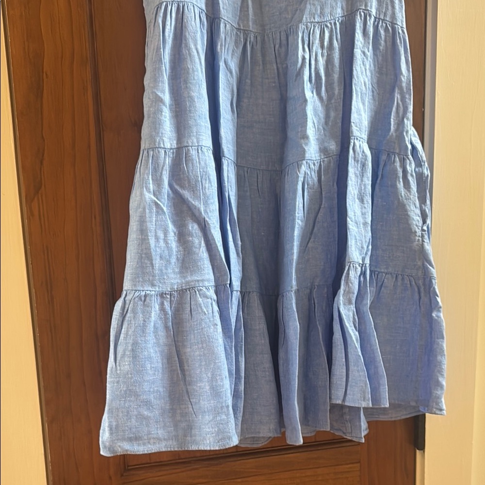 Blue linen  Lilly Pulitzer Dress - Picture 5 of 6